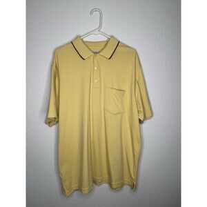 Vintage Grand Slam Munsingwear Penguin Polo Shirt Men's Size XL Yellow Pocket